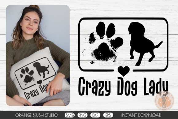 Crazy Dog Lady SVG: Graphics for Crafts & Branding