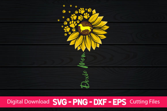 Doxie Mom Sunflower Lover: Graphics for Crafts