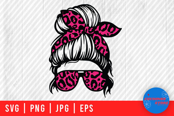 Leopard Mom Life SVG: Graphics for Crafts