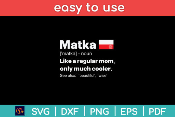 Matka Definition Polish Mom Mothers Day Graphics
