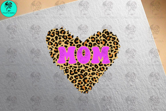 Mom Heart Leopard Svg Graphics & Crafts