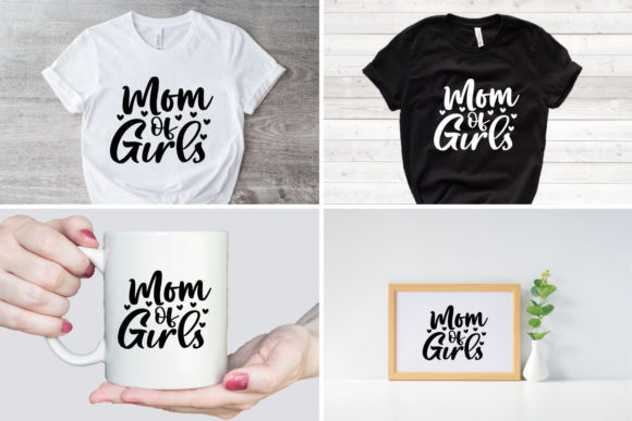 Mom of Girl SVG for Crafts and Graphics