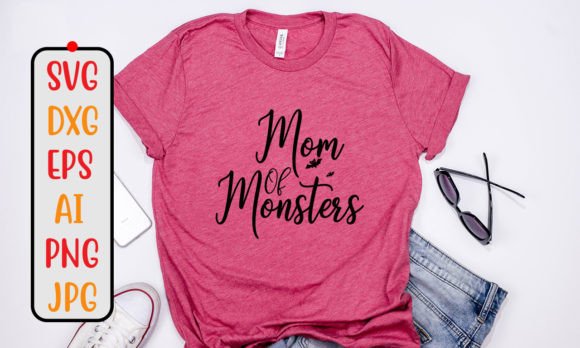 Mom of Monsters SVG Cut File for Graphics and Crafts