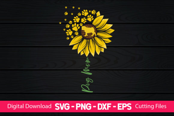 Pug Mom Sunflower Lover: Graphics for Crafts & Blogs