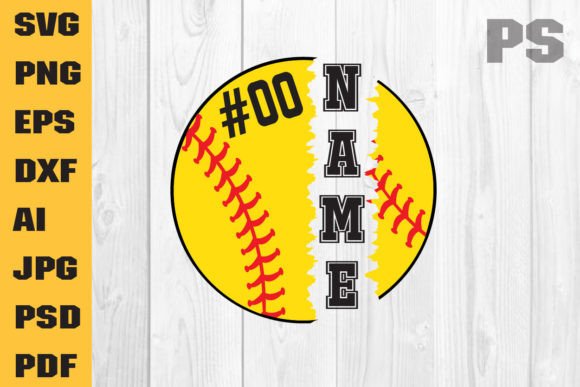 Softball SVG Template: Mom Graphics for Crafts